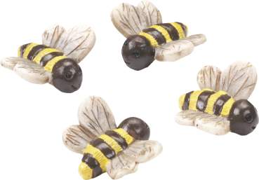Dekostreu Tiere "Bienen" 1,8 x 2 cm