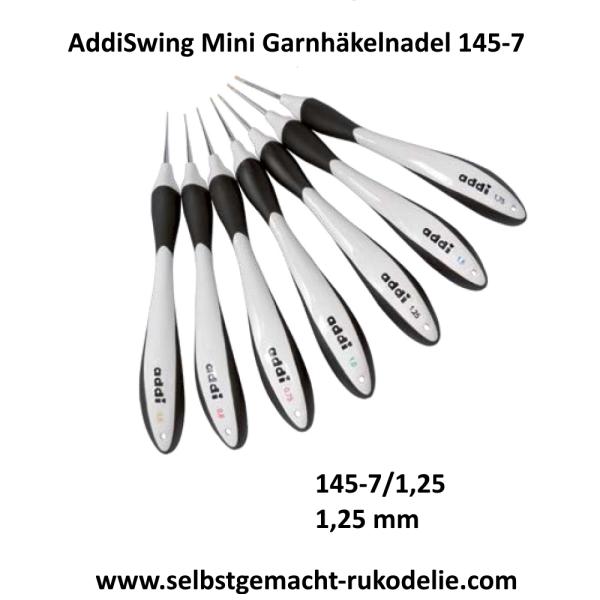 Garnhäkelnadel 1,25mm - addiSwing Mini 145-7