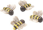 Dekostreu Tiere "Bienen" 1,8 x 2 cm gelb, grau, schwarz